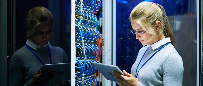 what is server management - woman providing support