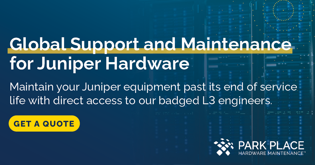 Juniper Network Maintenance & Third Party Support Park Place Technologies