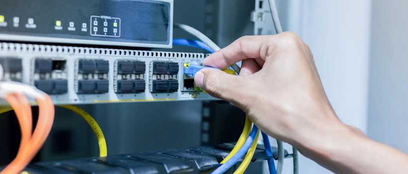 network configuration manager plugging in cable