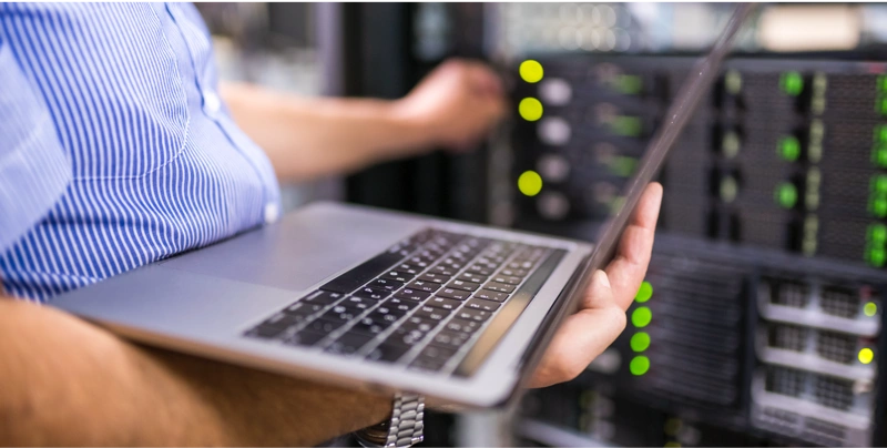 3rd party data center maintenance via laptop