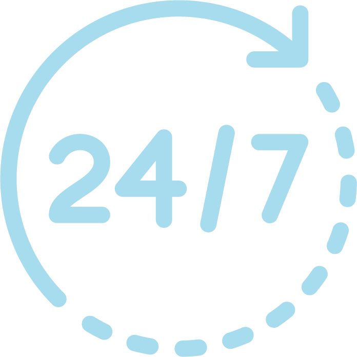 24/7 managed services support icon