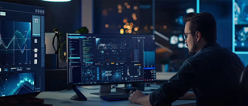 managed patching services being performed by IT engineer