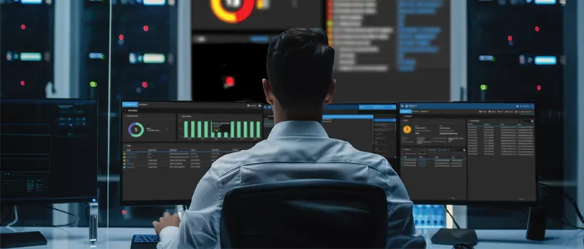 database monitoring system being managed by an IT engineer