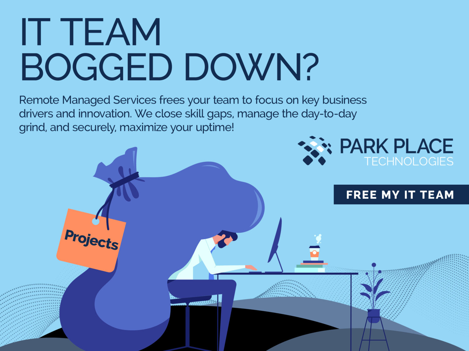 Pop up ad for Infrastructure Managed Services