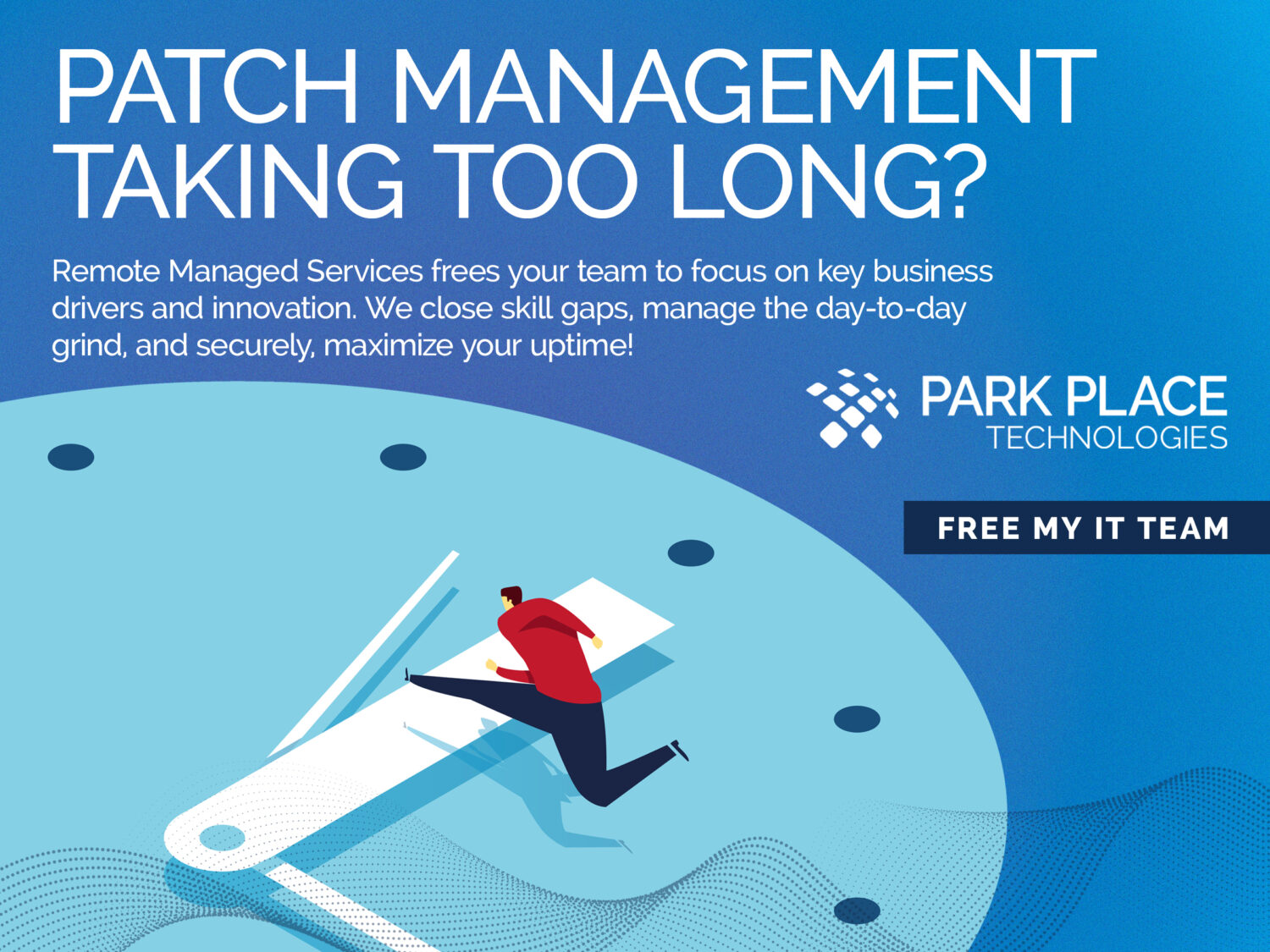 Pop up ad for Infrastructure Managed Services