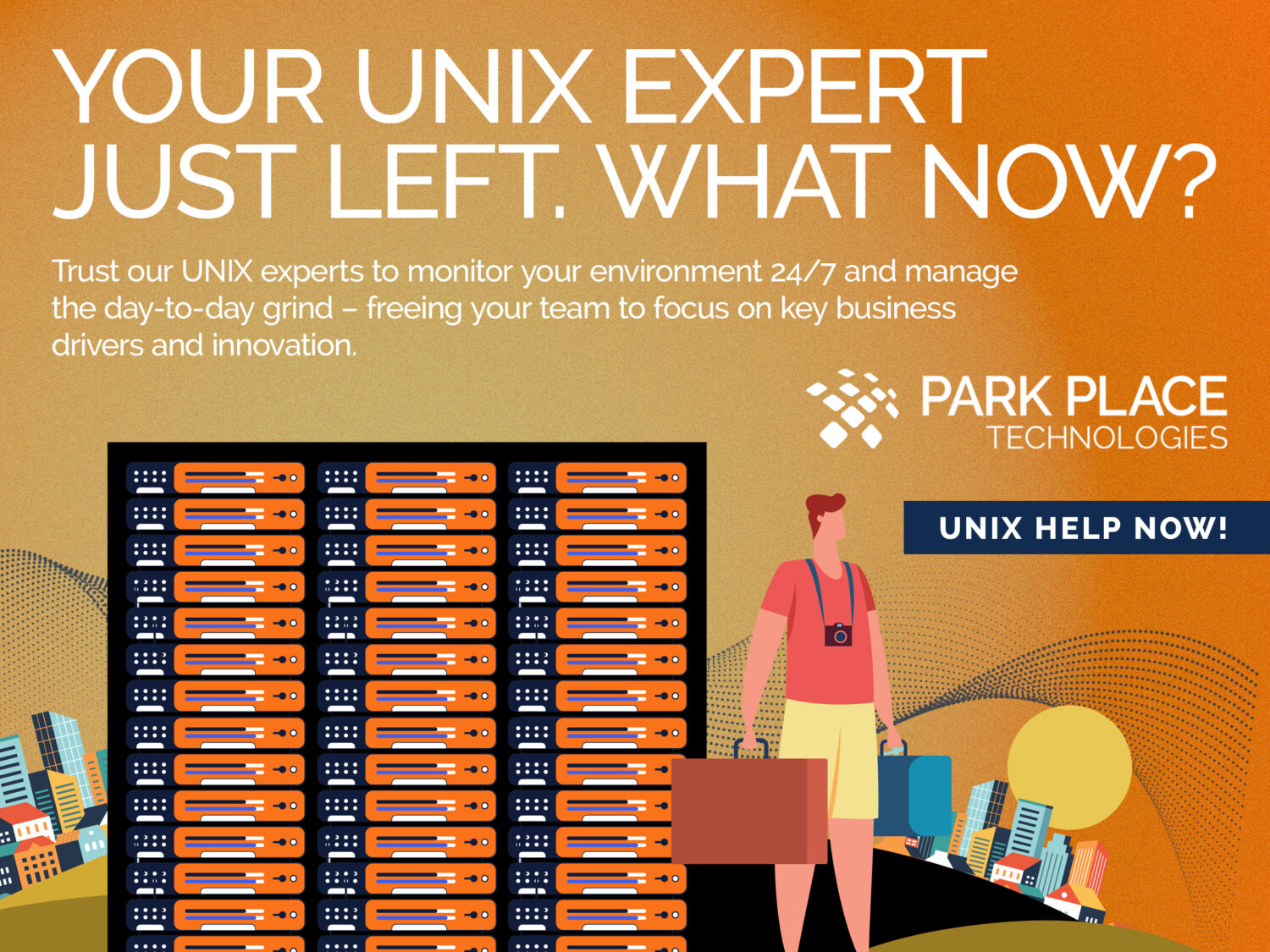 Pop up ad for Infrastructure Managed Services