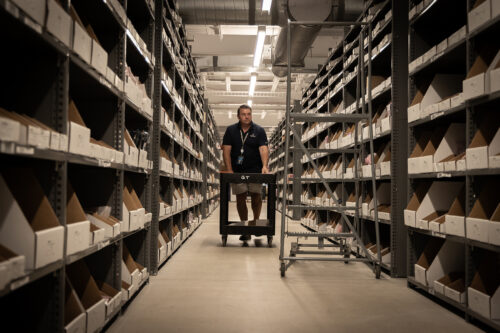 warehouse of parts that support arista hardware